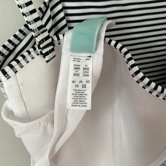 Panache Anya Stripe Bra-Sized Bandeau Tankini Top with Detachable Straps - Picture 8 of 8